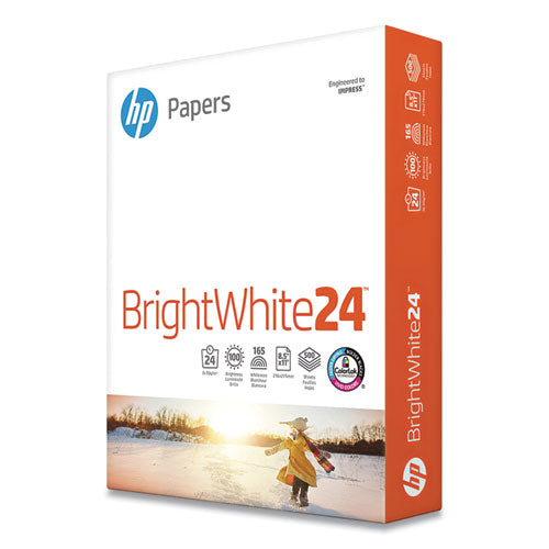 Brightwhite24 Paper, 100 Bright, 24lb, 8.5 X 11, Bright White, 500-ream
