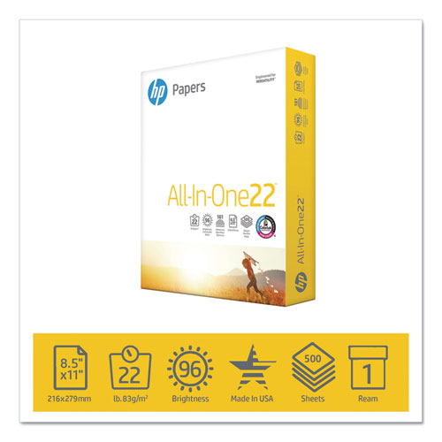 All-in-one22 Paper, 96 Bright, 22lb, 8.5 X 11, White, 500-ream