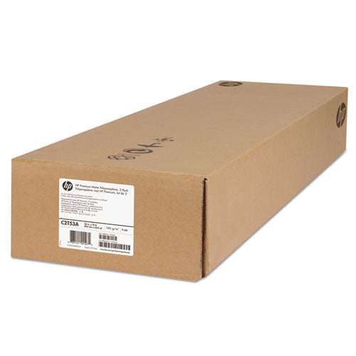 Premium Matte Polypropylene Paper, 2" Core, 36" X 75 Ft, Matte White, 2-pack