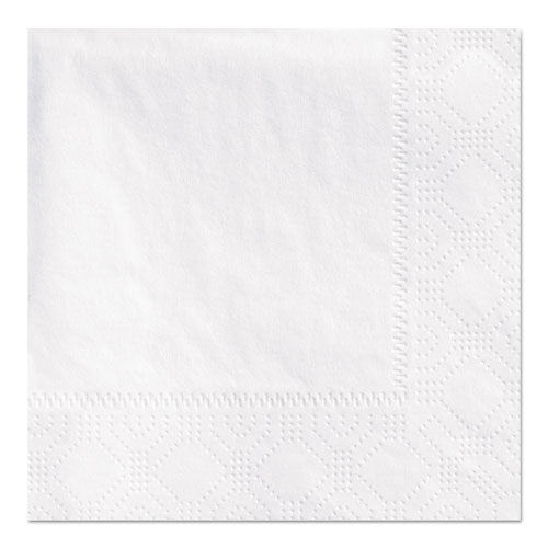 Beverage Napkins, 2-ply 9 1-2 X 9 1-2, White, Embossed, 1000-carton