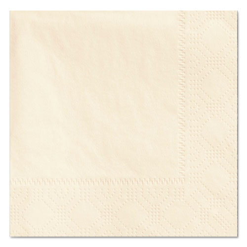 Beverage Napkins, 2-ply, 9 1-2 X 9 1-2, Ecru, 1000-carton