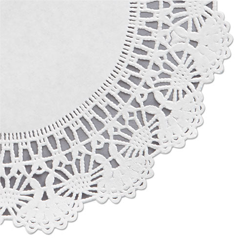 Cambridge Lace Doilies, Round, 8", White, 1000-carton