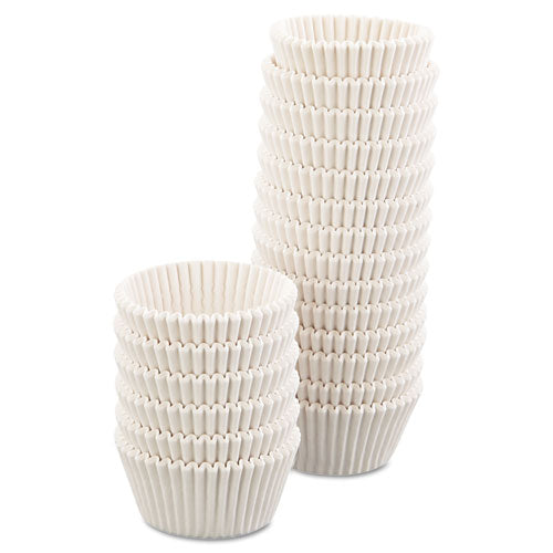 Fluted Bake Cups, 4 1-2 Dia X 1 1-4h, White, 500-pack, 20 Pack-carton