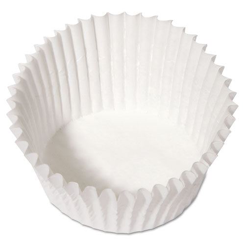 Fluted Bake Cups, 4 1-2 Dia X 1 1-4h, White, 500-pack, 20 Pack-carton