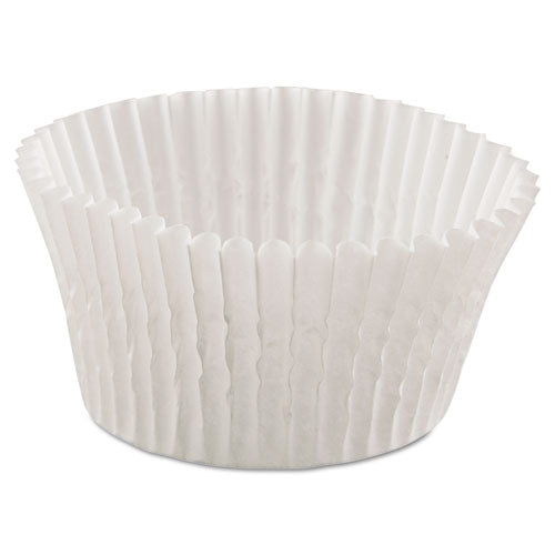 Fluted Bake Cups, 4 1-2 Dia X 1 1-4h, White, 500-pack, 20 Pack-carton