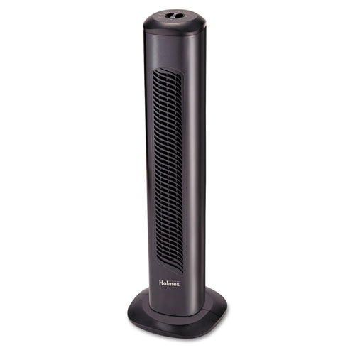 Oscillating Tower Fan, Three-speed, White, 5 9-10"w X 31"h