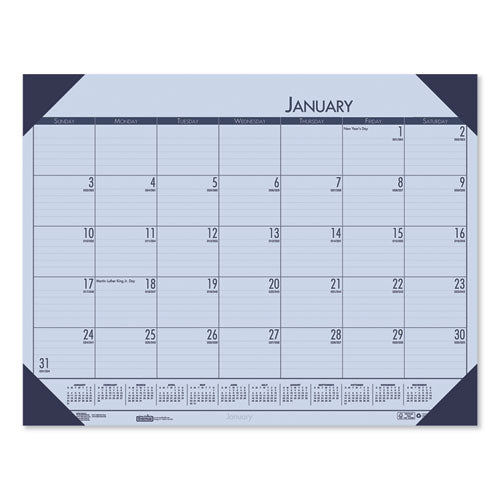 Recycled Ecotones Sunset Orchid Monthly Desk Pad Calendar, 22 X 17, 2021