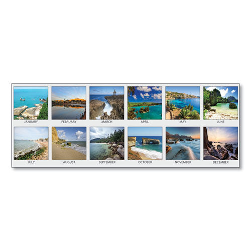 Earthscapes Seascapes Desk Pad Calendar, 18.5 X 13, 2021