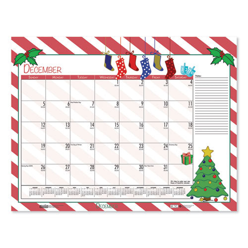 Earthscapes Seasonal Desk Pad Calendar, 18.5 X 13, 2021