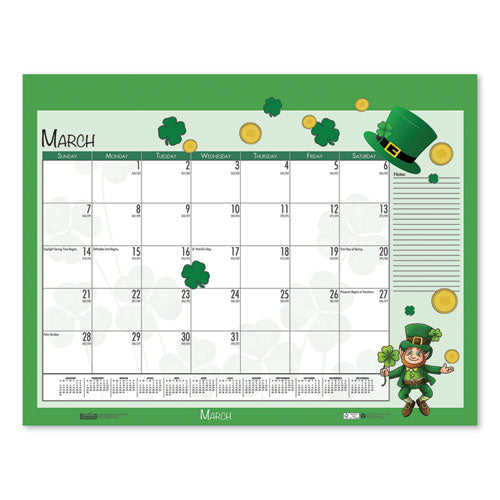 Earthscapes Seasonal Desk Pad Calendar, 18.5 X 13, 2021