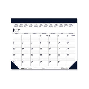 100% Recycled Academic Desk Pad Calendar, 14-month, 22 X 17, 2020-2021