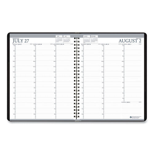 Recycled Professional Academic Weekly Planner, 11 X 8.5, Black, 2020-2021
