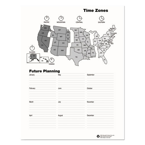Recycled Professional Academic Weekly Planner, 11 X 8.5, Black, 2020-2021