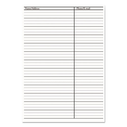 Recycled Weekly Appointment Book, Ruled Without Times, 8.75 X 6.88, Black, 2021