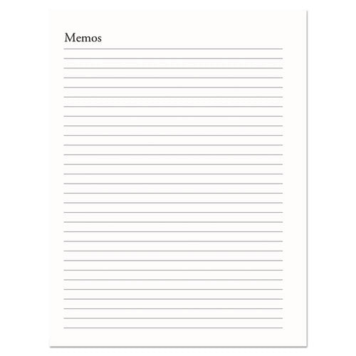 Recycled Weekly Appointment Book, Ruled Without Times, 8.75 X 6.88, Black, 2021