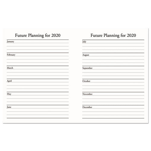 Recycled Weekly Appointment Book, Ruled Without Times, 8.75 X 6.88, Black, 2021