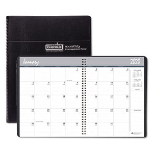 100% Recycled Two Year Monthly Planner With Expense Logs, 8.75 X 6.88, 2021-2022