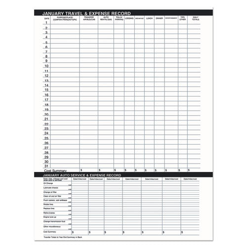 100% Recycled Two Year Monthly Planner With Expense Logs, 8.75 X 6.88, 2021-2022