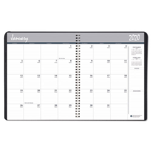 100% Recycled Two Year Monthly Planner With Expense Logs, 8.75 X 6.88, 2021-2022