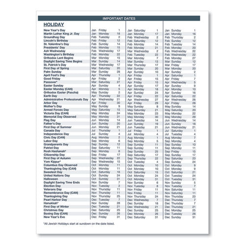Recycled Ruled Monthly Planner With Expense Log, 8.75 X 6.88, Black, 2020-2022