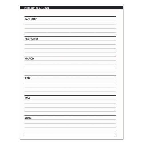 Recycled Ruled Monthly Planner With Expense Log, 8.75 X 6.88, Black, 2020-2022