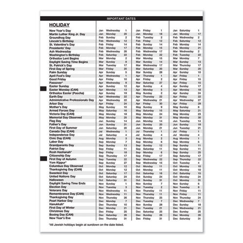 Eight-person Group Practice Daily Appointment Book, 11 X 8.5, Black, 2021