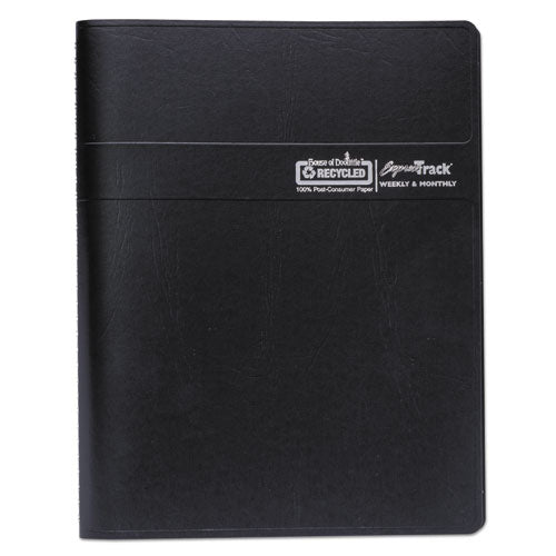 Recycled Express Track Weekly-monthly Appointment Book, 8 X 5, Black, 2021-2022
