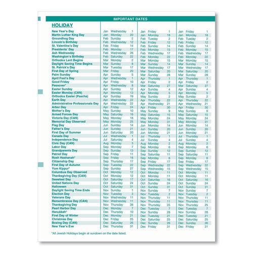 Recycled Express Track Weekly-monthly Appointment Book, 8 X 5, Black, 2021-2022