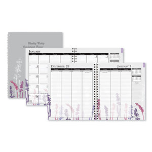 100% Recycled Wild Flower Monthly Weekly Planner, 9 X 7, Wild Flowers, 2021