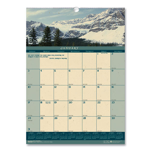 Recycled Landscapes Monthly Wall Calendar, 12 X 16.5, 2021