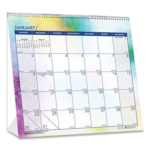 100% Recycled Cosmos Tent Calendar, 6 X 6, 2022