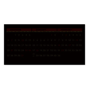 Recycled Three-month Horizontal Wall Calendar, 23.5 X 12, 14-month, 2020-2022