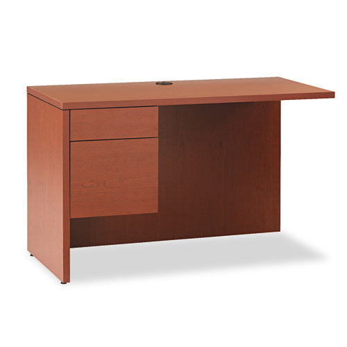 10500 Series L Workstation Return, 3-4 Height Right Ped, 48w X 24d, Mahogany