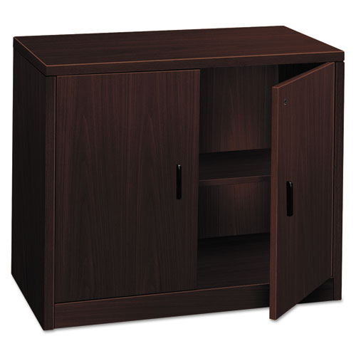 10500 Series Storage Cabinet W-doors, 36w X 20d X 29-1-2h, Mahogany