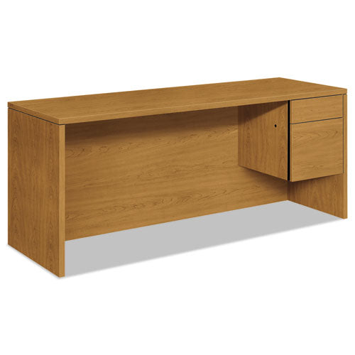 10500 Series 3-4-height Right Pedestal Credenza, 72w X 24d X 29.5h, Harvest
