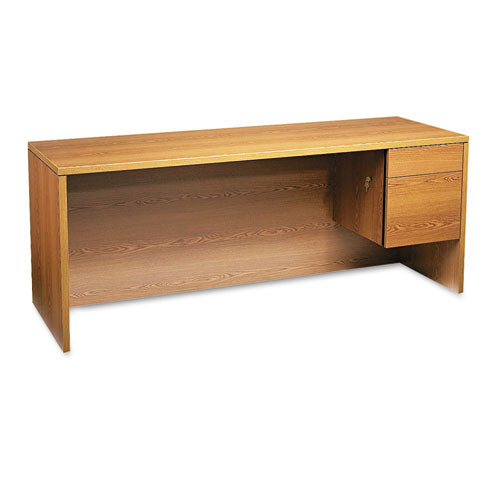 10500 Series 3-4-height Right Pedestal Credenza, 72w X 24d X 29.5h, Mahogany