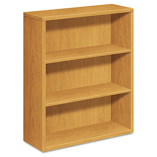 10500 Series Laminate Bookcase, Three-shelf, 36w X 13-1-8d X 43-3-8h, Harvest