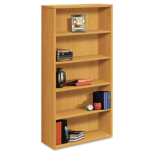 10500 Series Laminate Bookcase, Five-shelf, 36w X 13-1-8d X 71h, Harvest