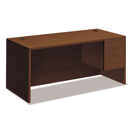 10500 Series Large "l" Or "u" Right 3-4 Height Pedestal Desk, 72w X 36d X 29.5h, Harvest