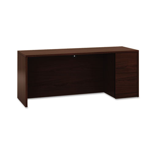 10500 Series Full-height Left Pedestal Credenza, 72w X 24d X 29.5h, Harvest