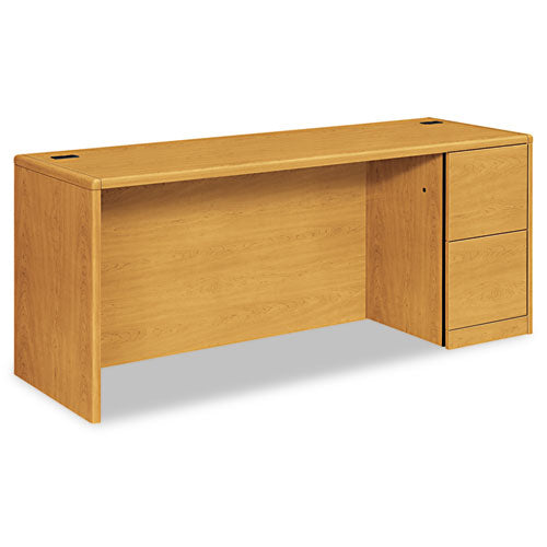 10700 Series Right Pedestal Credenza, 72w X 24d X 29.5h, Harvest