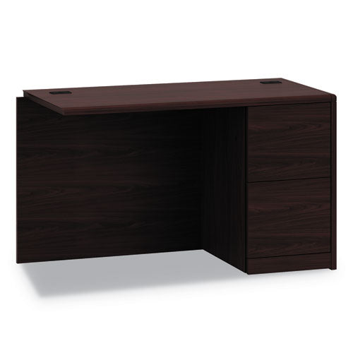 10700 Series Full Right Pedestal Return, 48w X 24d X 29 1-2h, Mahogany