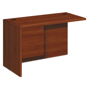 10700 "l" Workstation Return, Left 3-4 Pedestal, 48w X 24d X 29 1-2h, Cognac