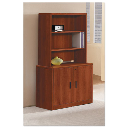 10700 Series Locking Storage Cabinet, 36w X 20d X 29 1-2h, Cognac