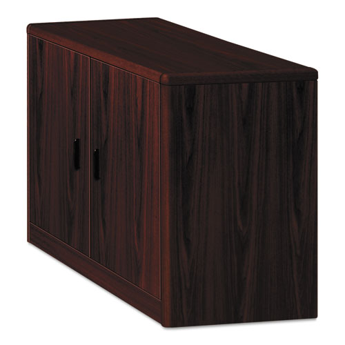 10700 Series Locking Storage Cabinet, 36w X 20d X 29 1-2h, Mahogany