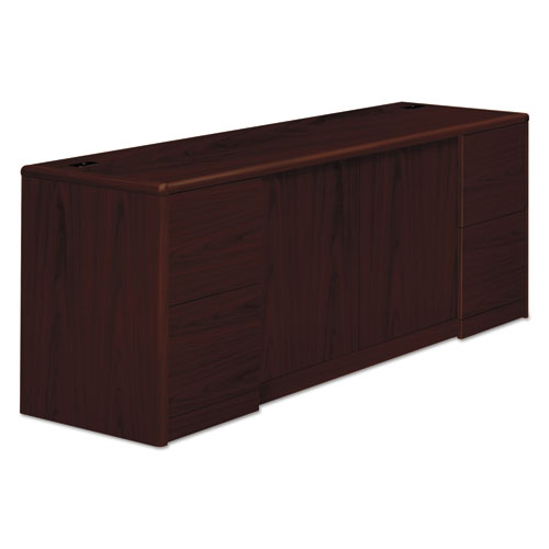 10700 Series Credenza W-doors, 72w X 24d X 29.5h, Mahogany