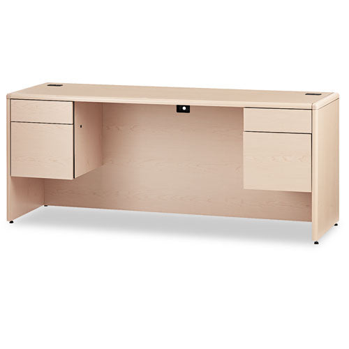 10700 Kneespace Credenza, 3-4 Height Pedestals, 72w X 24d X 29.5h, Harvest