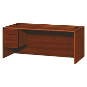 10700 Series Single Pedestal Credenza, 1 Box-file Pedestal, 72w X 29.5h Cognac