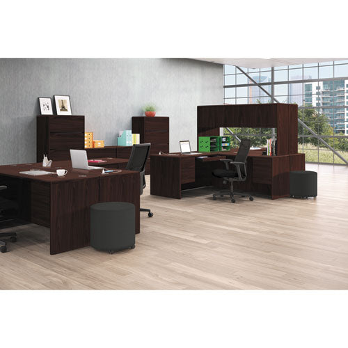 10700 Series Single Pedestal Credenza, 1 Box-file Pedestal, 72w X 29.5h Mahogany