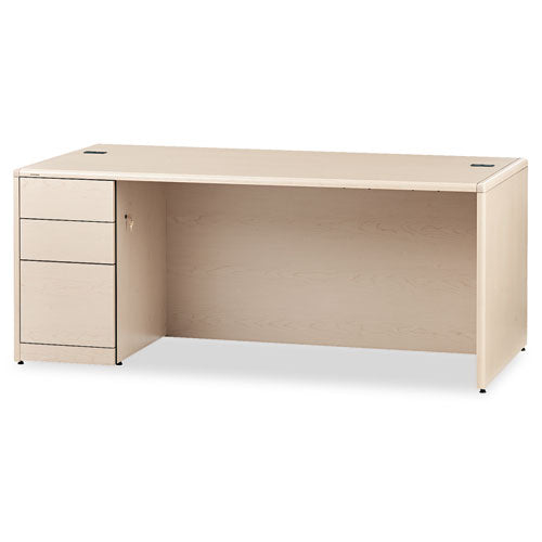 10700 Series Single Pedestal Desk, Full Left Pedestal, 72w X 36d X 29.5h, Harvest